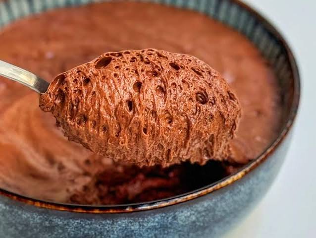 Mousse de Chocolate sem açúcar