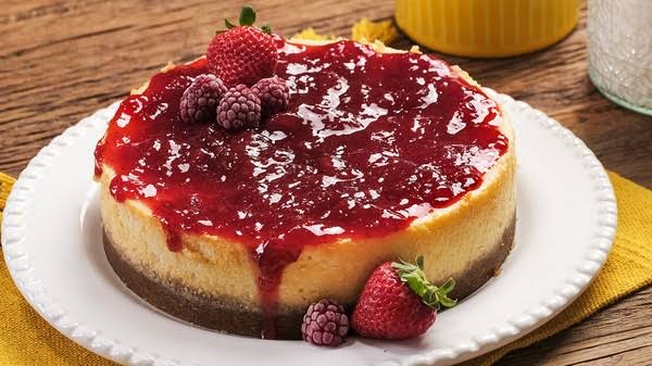 Cheesecake de Frutas Vermelhas sem açúcar