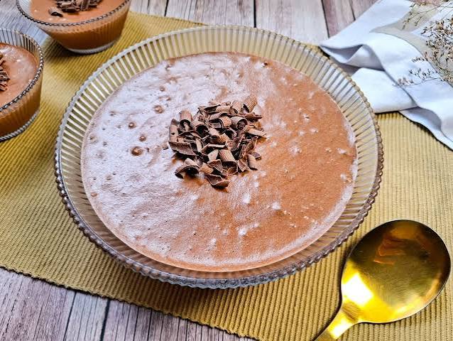 Mousse de Chocolate 70% sem açúcar